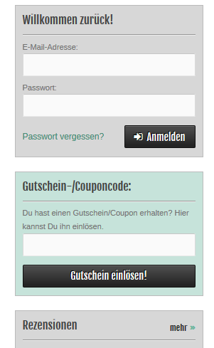 zusätzliche Gutscheinbox überall angezeigen