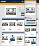 Modernes Template in Blau-Gelb