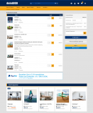 Modernes Template in Blau-Gelb